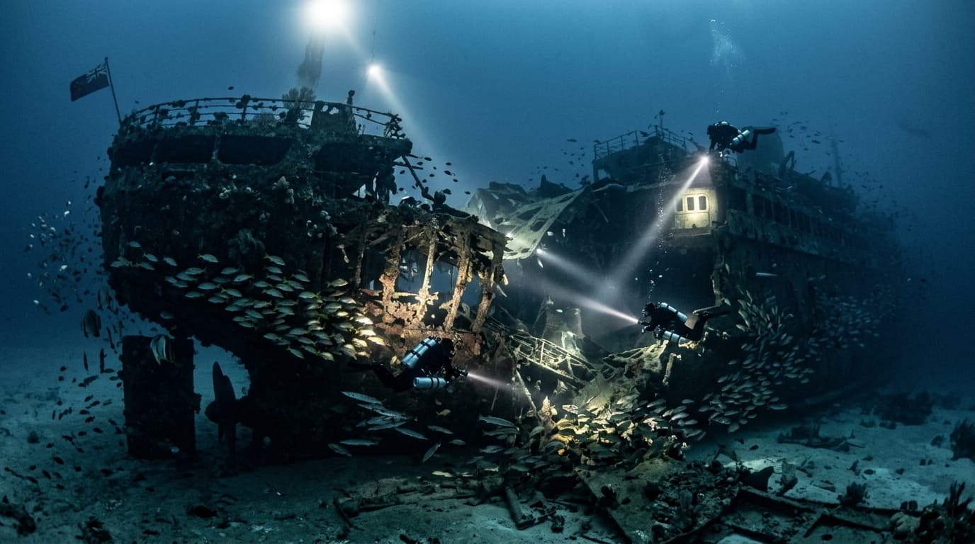 MV Dara Wreck dive site