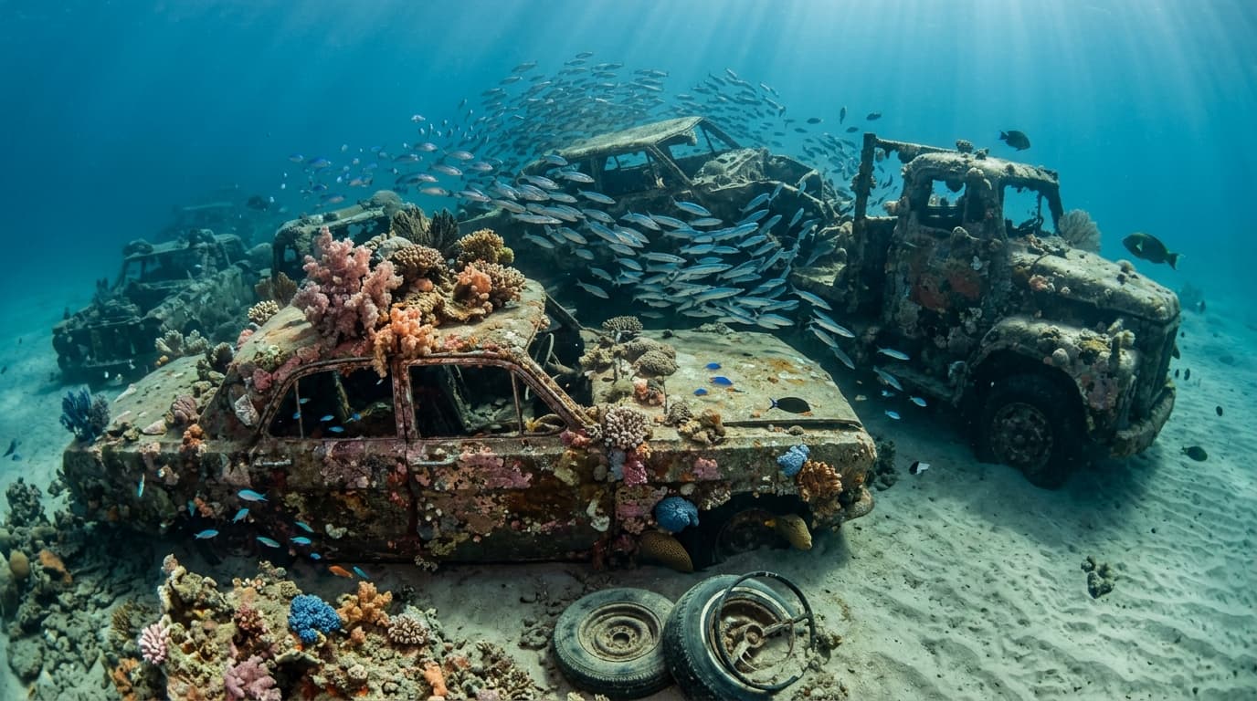 Car Cemetery dive site